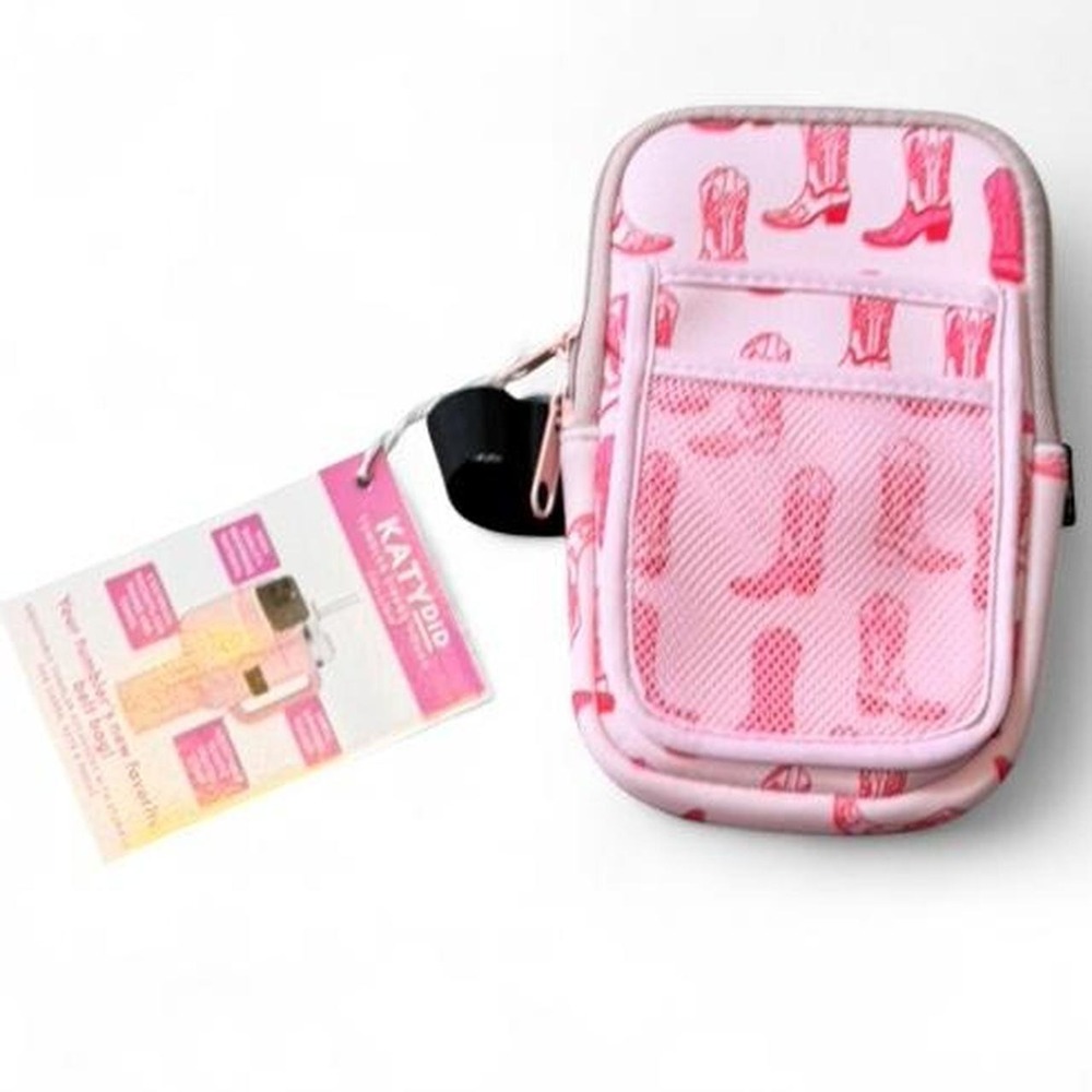 Katydid "Pink Boots" Tumbler To Go Zipper Pouch
